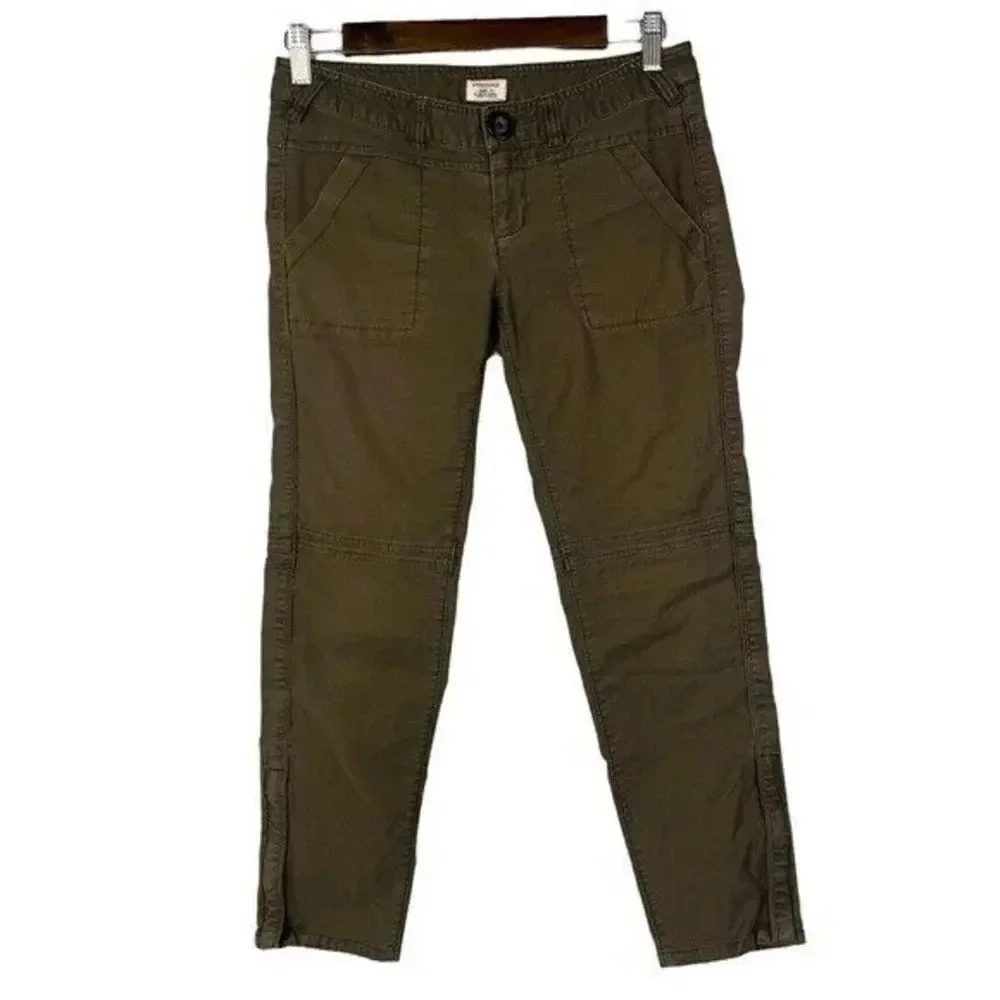 Free People Y2K Brown Cropped Utility Pants 4